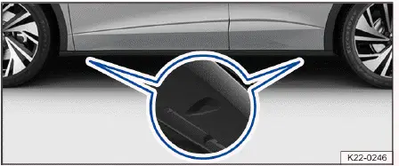 Volkswagen ID.4 Aufnahmepunkte Wagenheber Unterboden Position