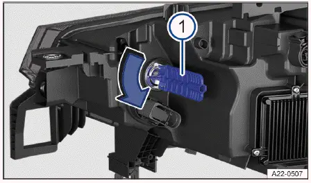 Volkswagen ID.4 Rückseite Frontscheinwerfer Blinklicht Lampenhalter Position