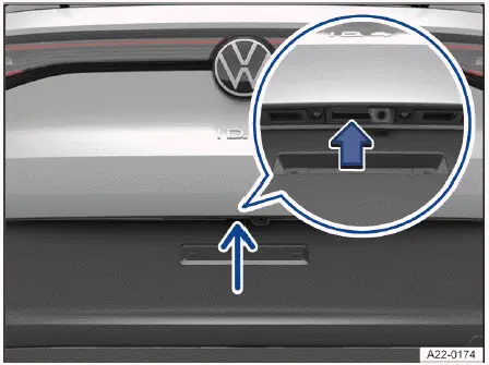 Volkswagen ID.4 tailgate release button rear hatch
