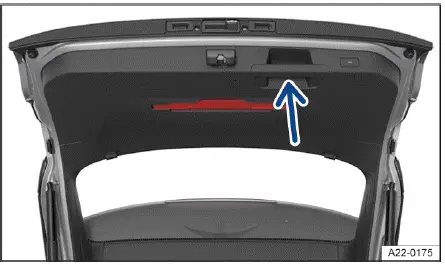Volkswagen ID.4 tailgate closing handle inside view