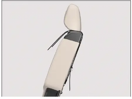 Volkswagen ID.4 top tether strap hooked to anchor rear seats correct installation