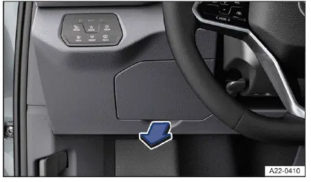 Volkswagen ID.4 Sicherungskasten Instrumententafel Fahrerseite Abdeckung